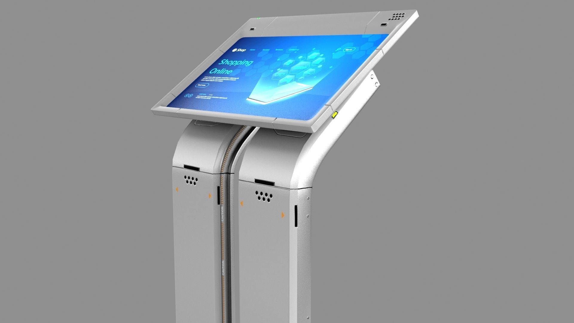 Sci-fi Terminal2 Low-poly 3D model_11