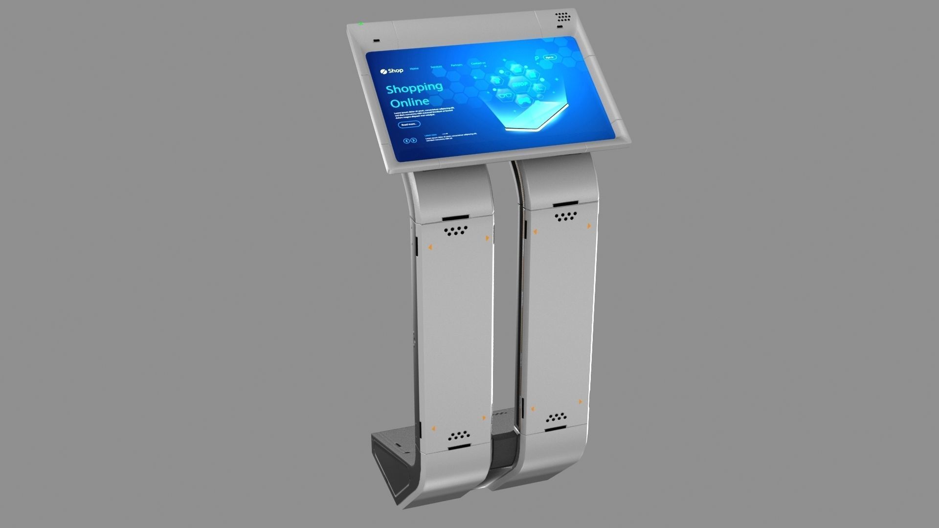 Sci-fi Terminal2 Low-poly 3D model_1