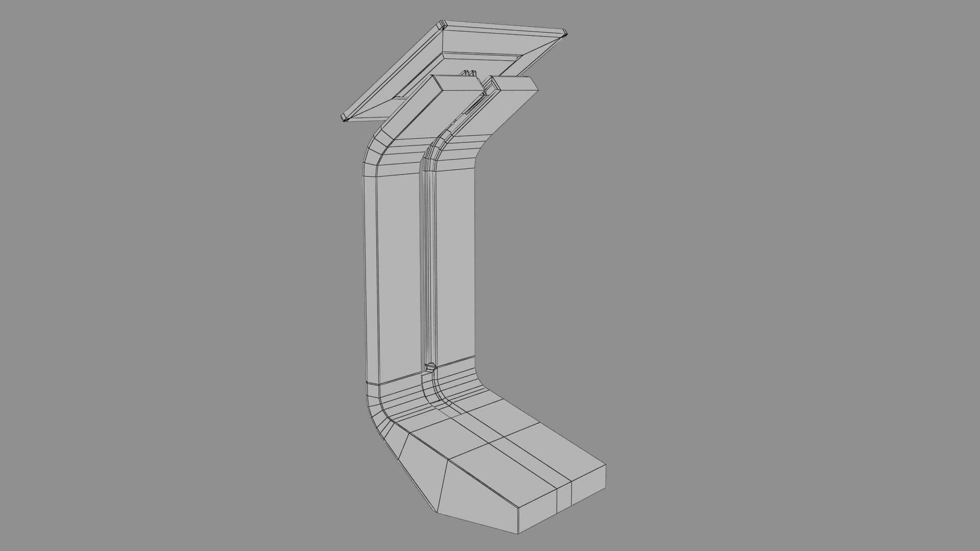 Sci-fi Terminal2 Low-poly 3D model_33