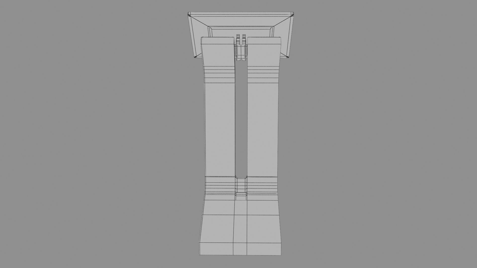 Sci-fi Terminal2 Low-poly 3D model_34