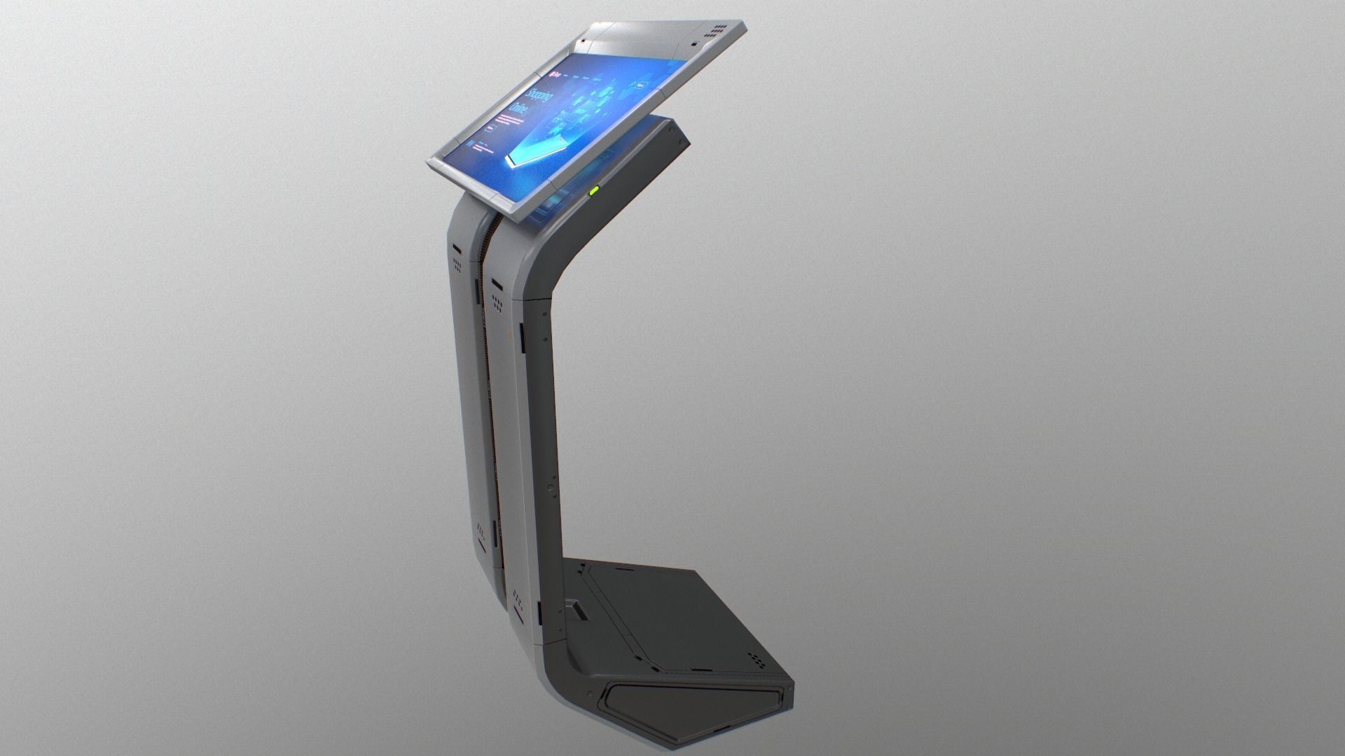 Sci-fi Terminal2 Low-poly 3D model_15