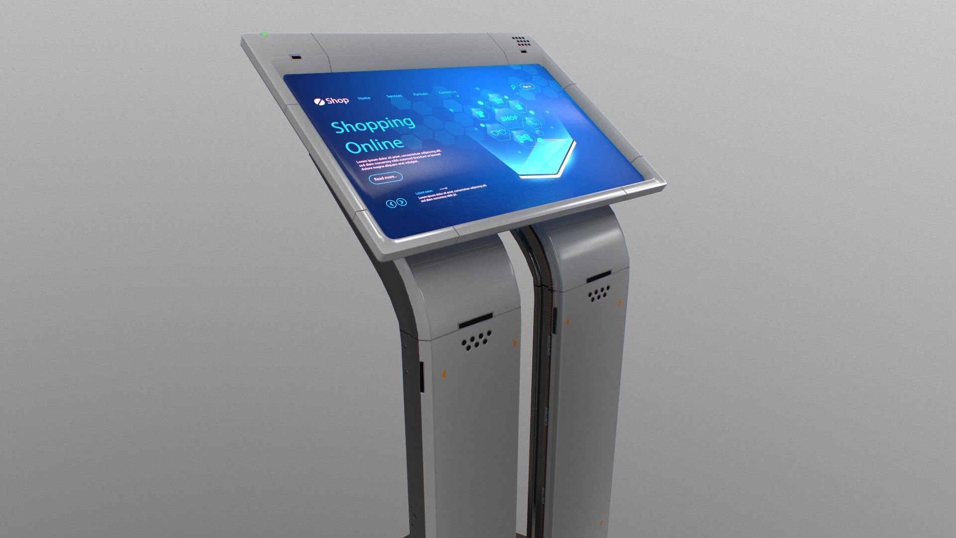 Sci-fi Terminal2 Low-poly 3D model_27