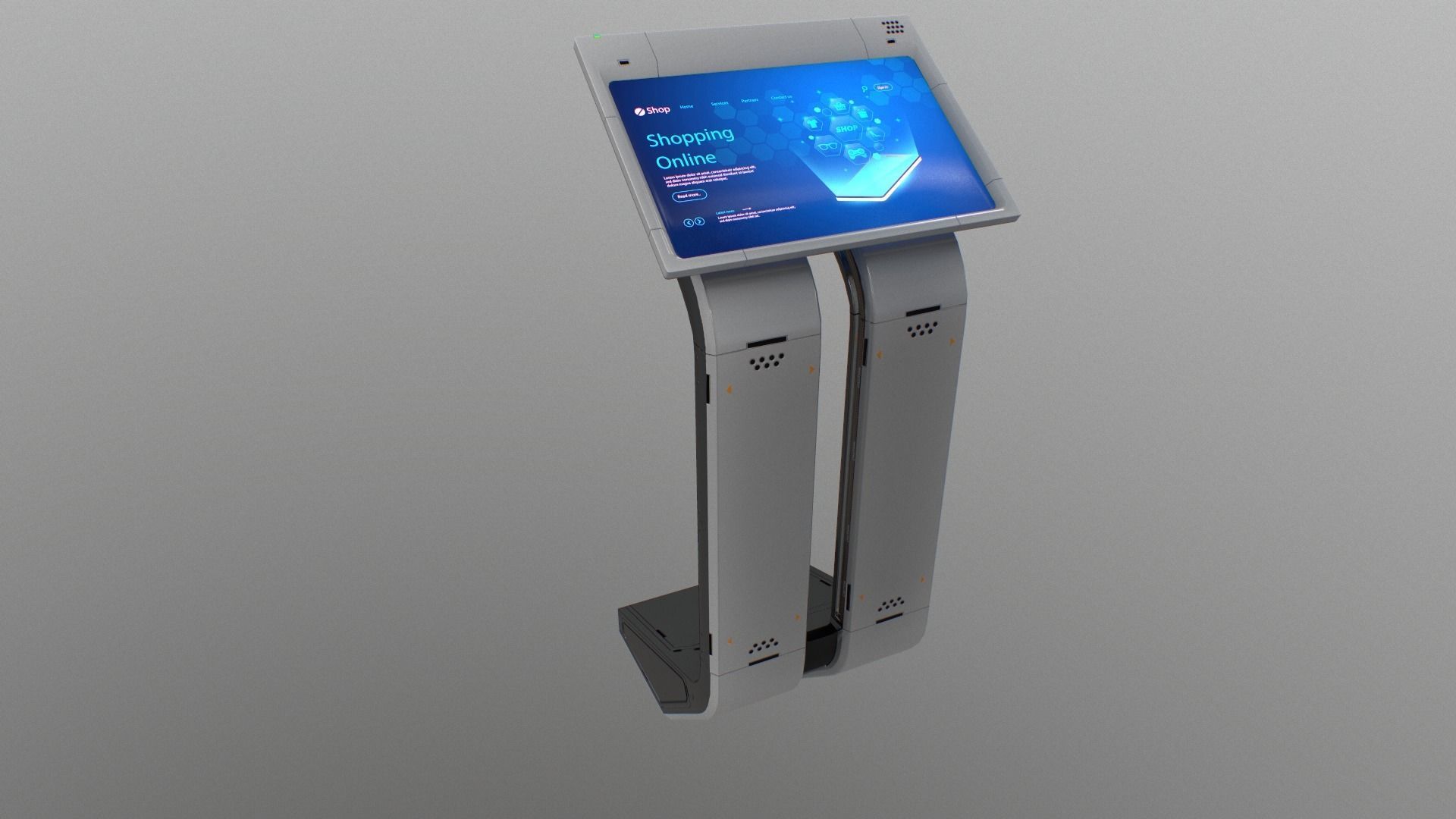 Sci-fi Terminal2 Low-poly 3D model_23