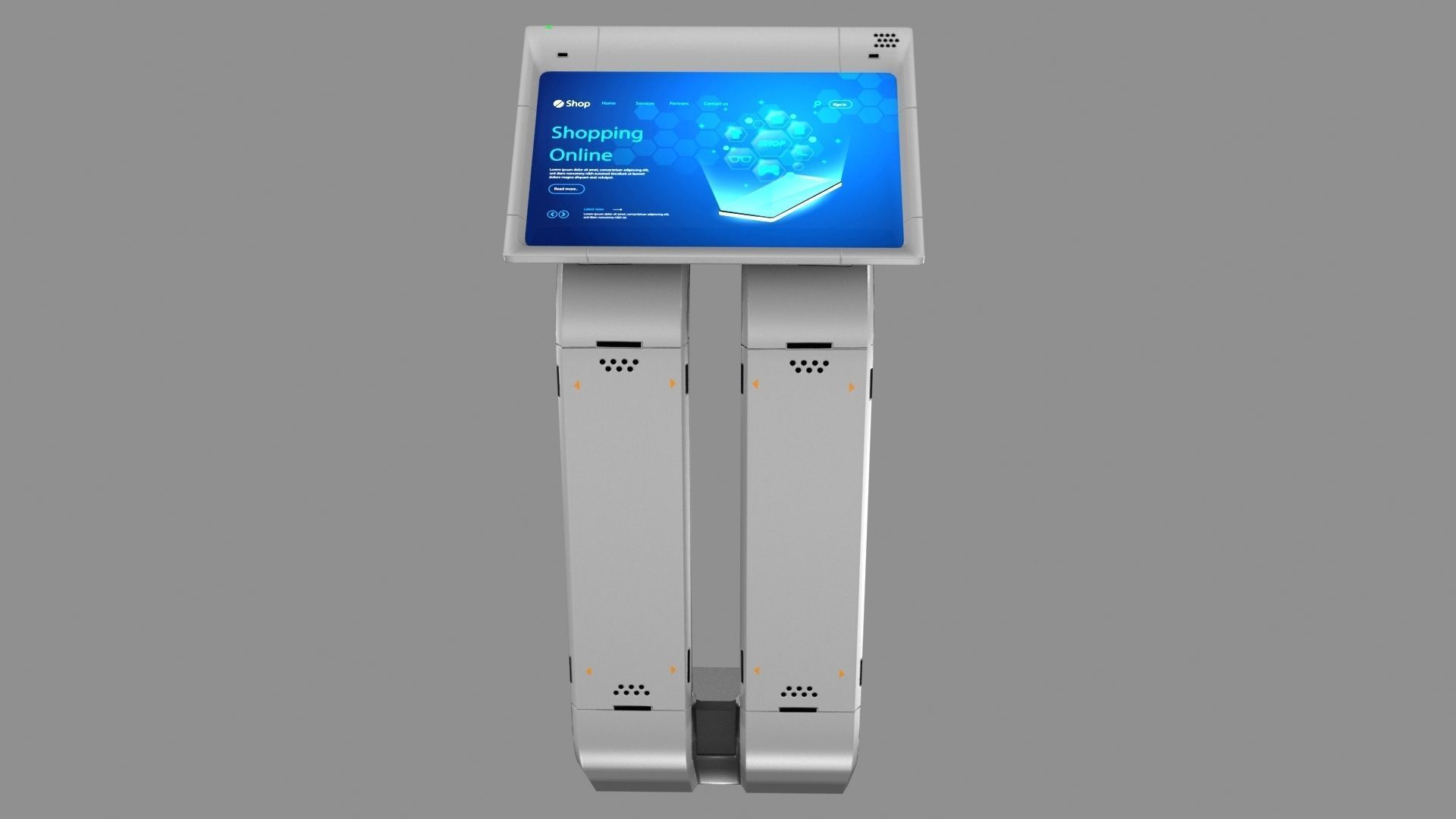 Sci-fi Terminal2 Low-poly 3D model_10