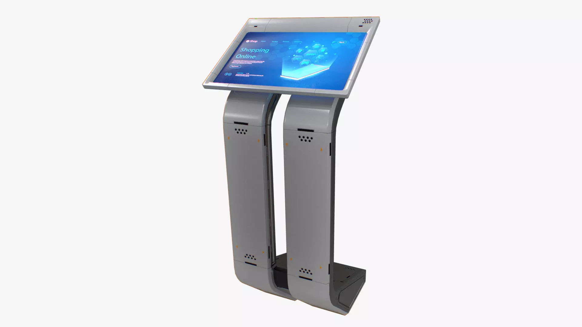 Sci-fi Terminal2 Low-poly 3D model_0