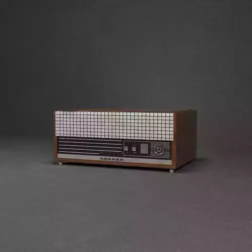 Old radio Bard and Public R1 3D model