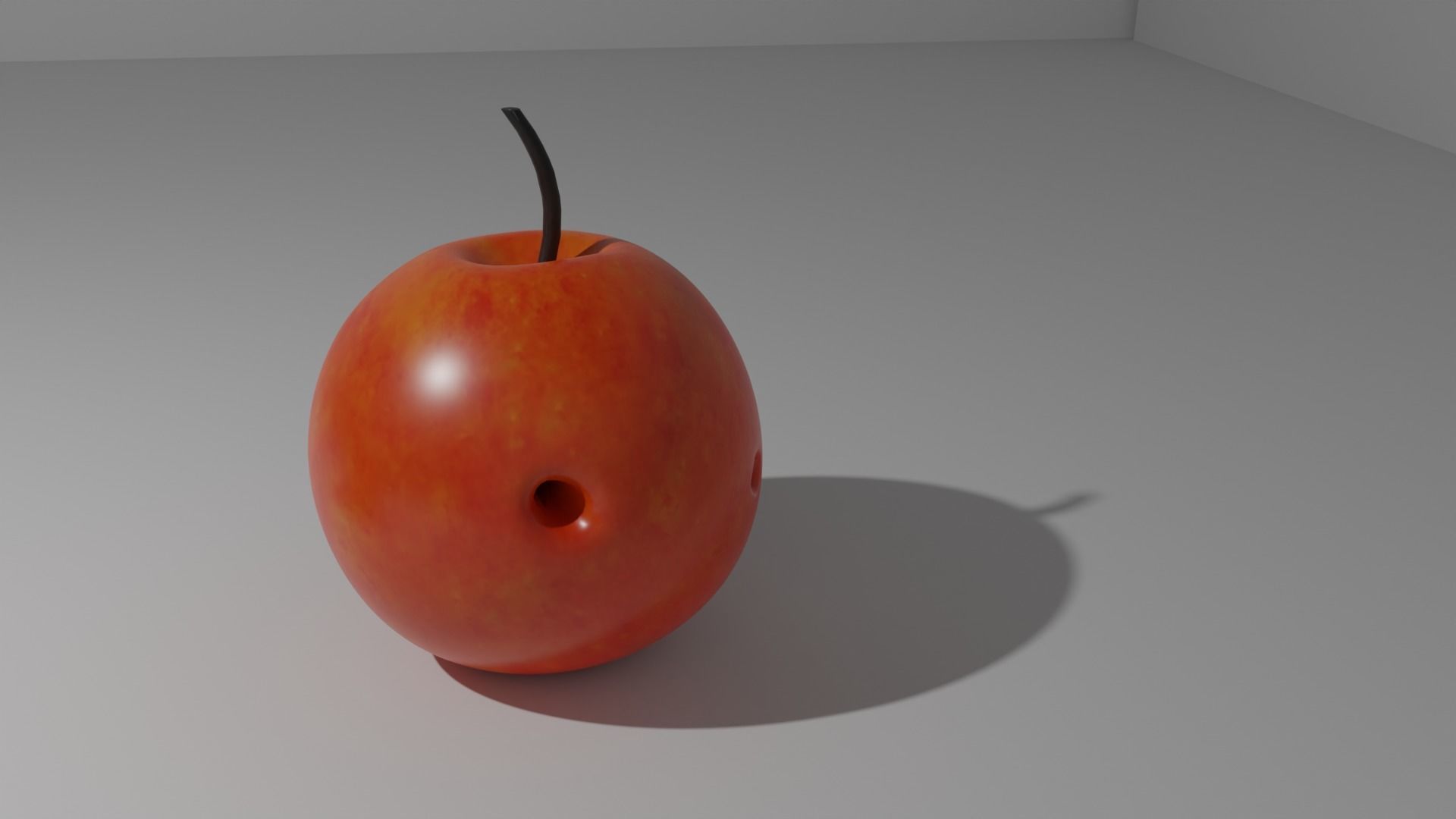 red apples  low-poly game ready 3D model_3