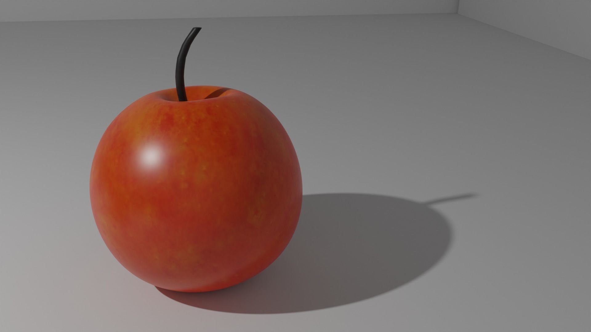 red apples  low-poly game ready 3D model_2