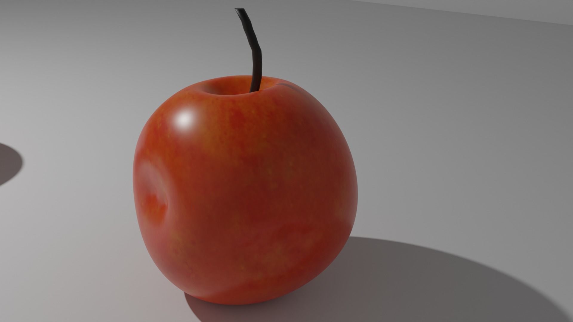 red apples  low-poly game ready 3D model_1