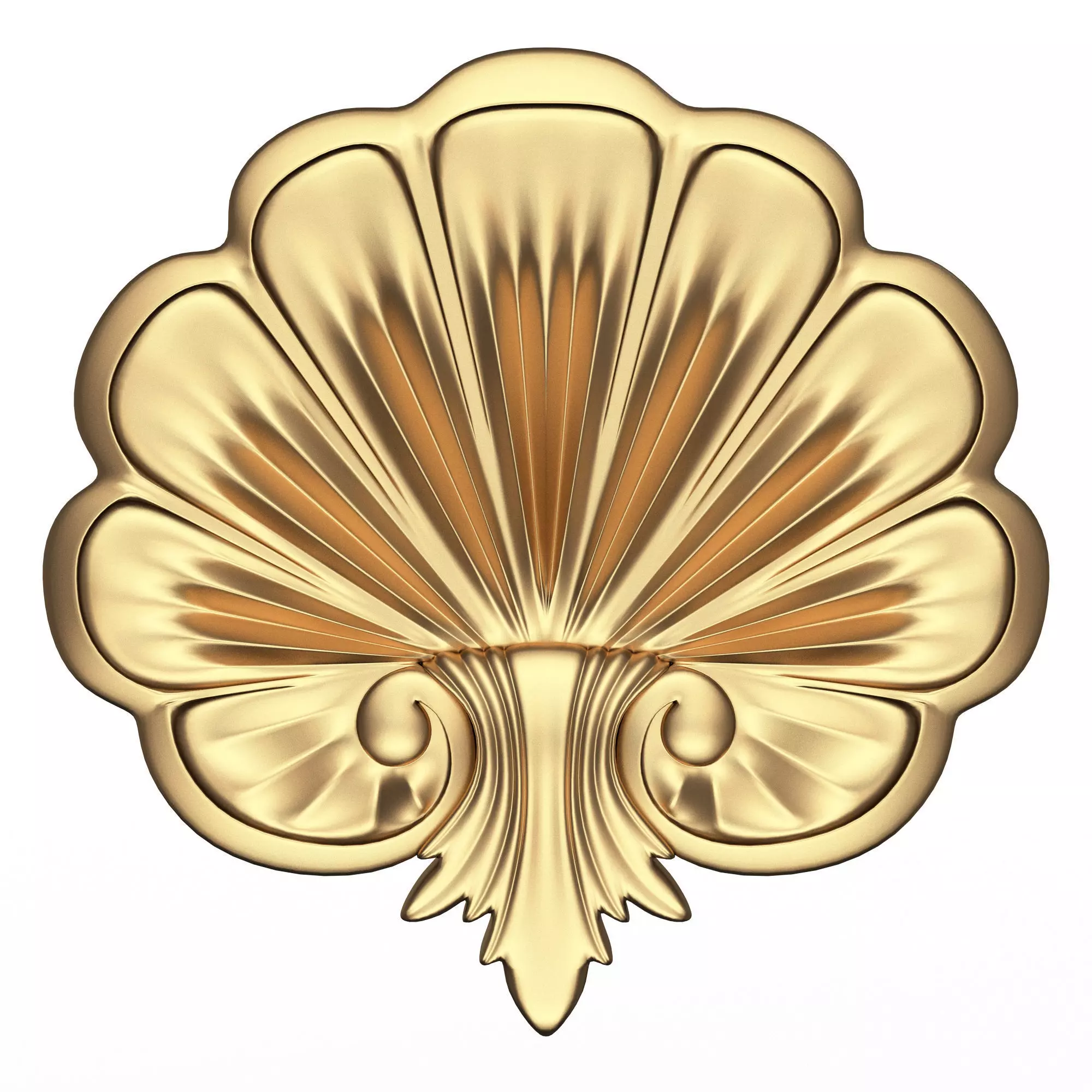 Shell Carved 05 Low-poly 3D model_0