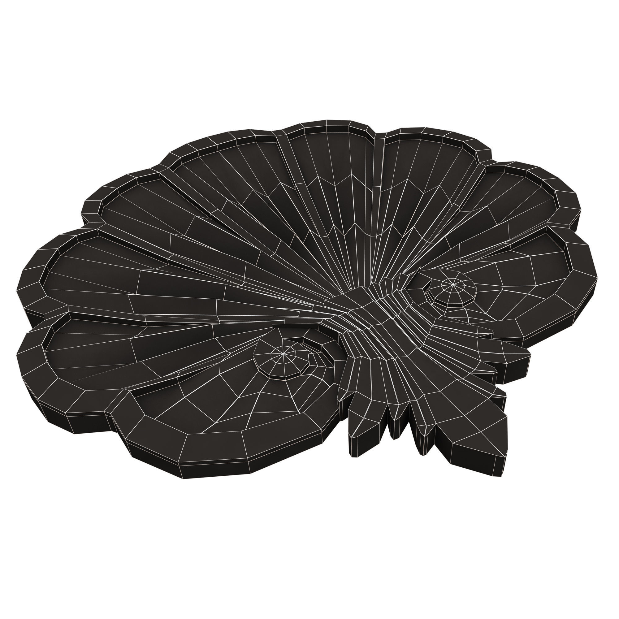 Shell Carved 05 Low-poly 3D model_17