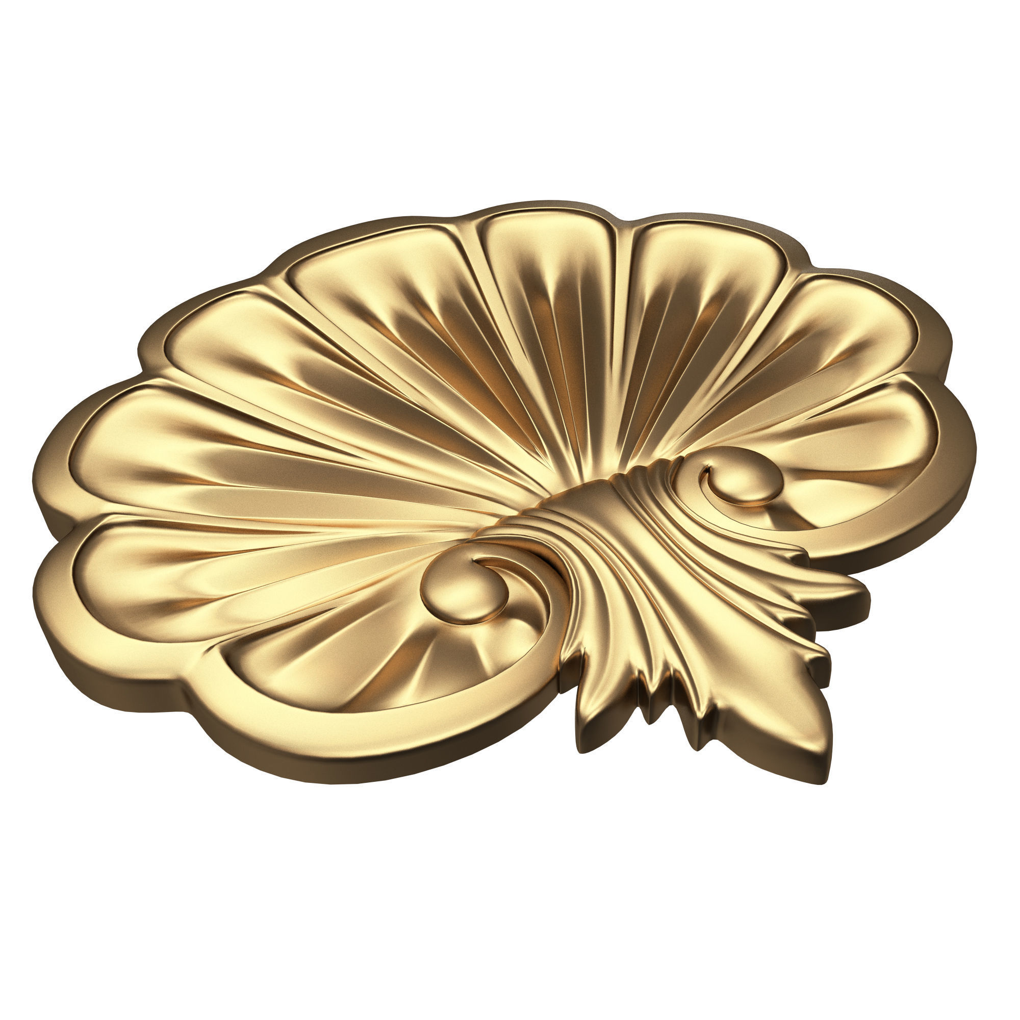 Shell Carved 05 Low-poly 3D model_5