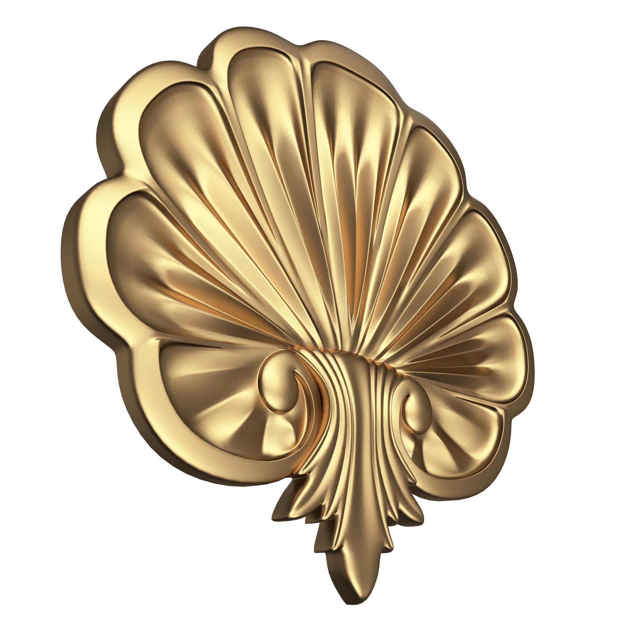 Shell Carved 05 Low-poly 3D model_3