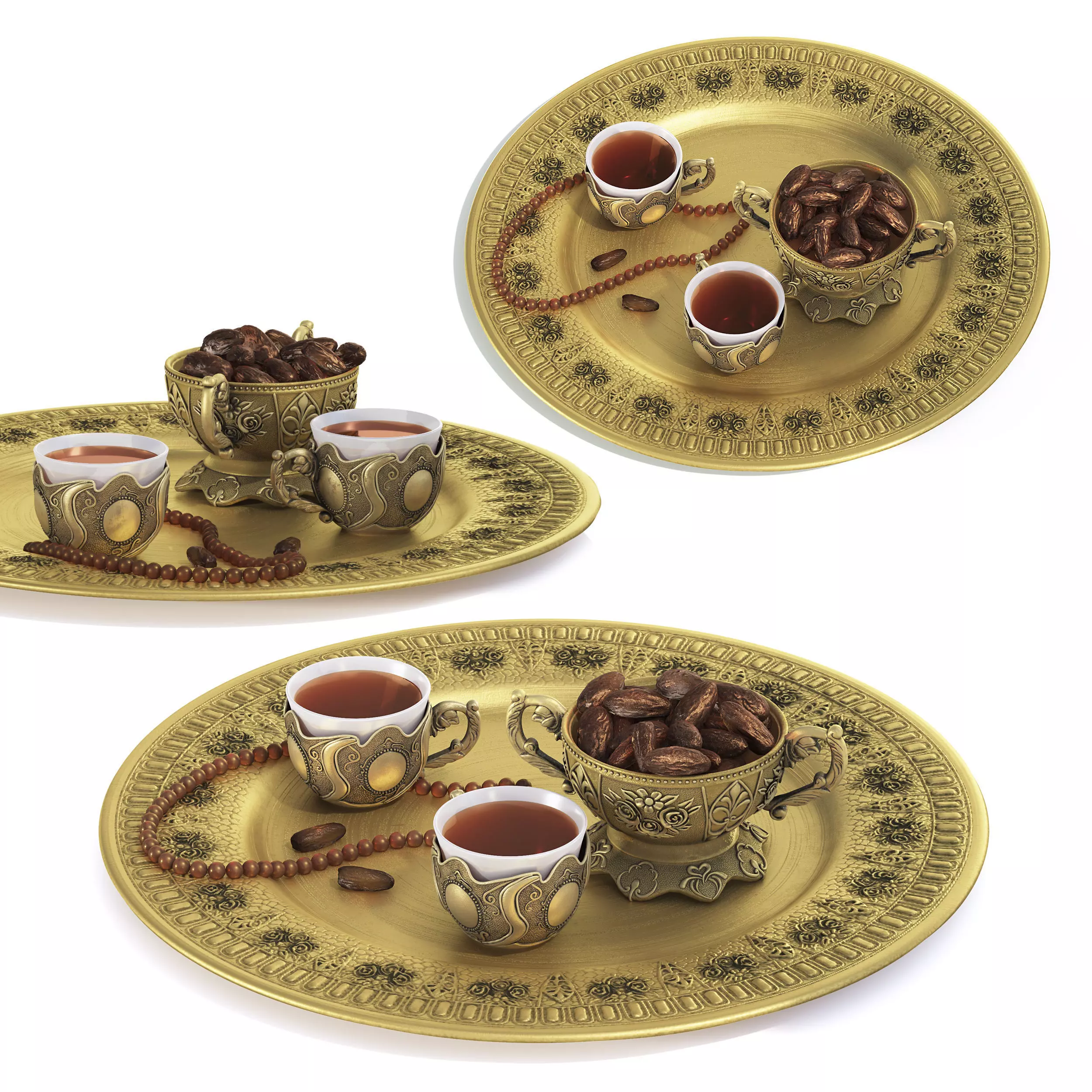 Arabian Accessories Set 3D model_0