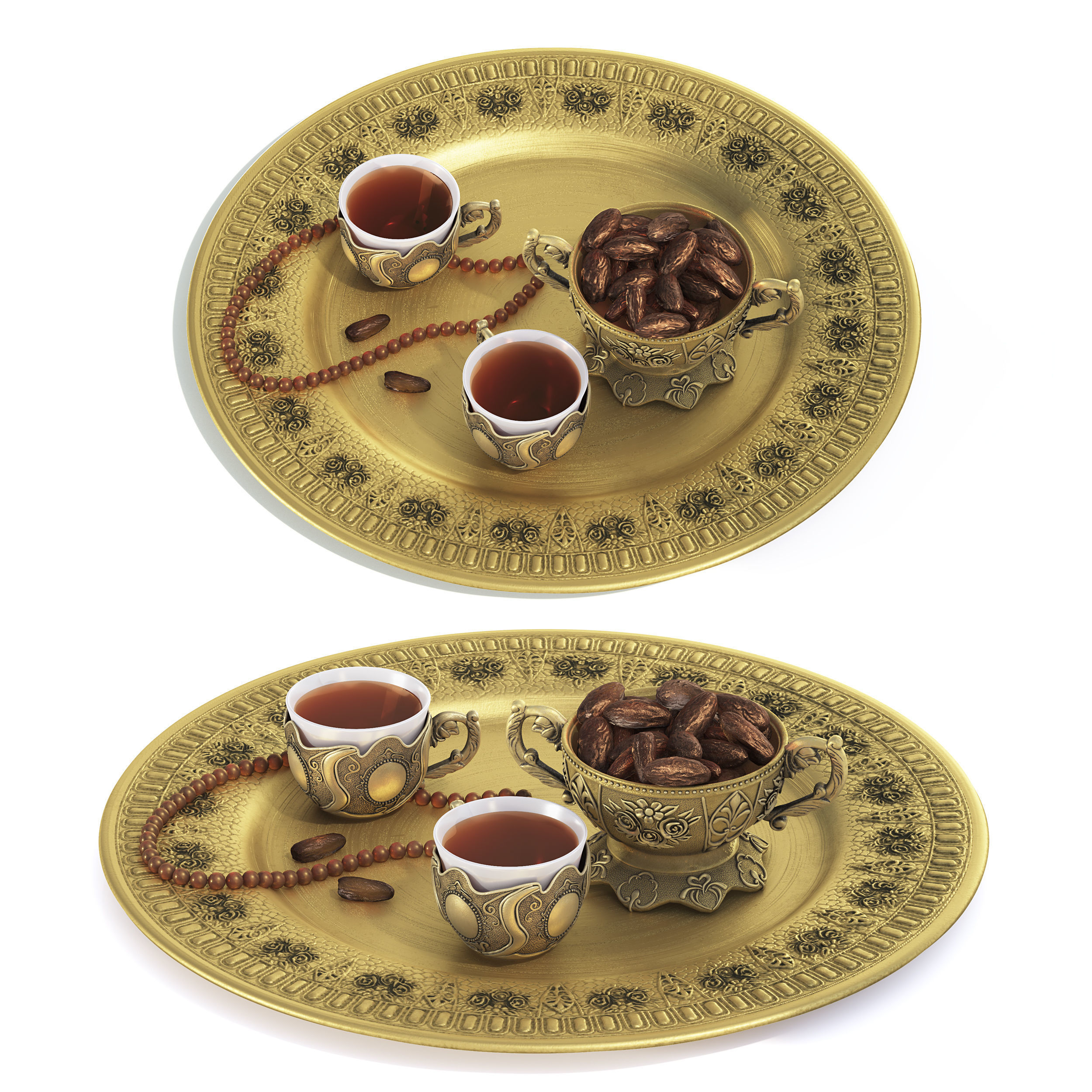 Arabian Accessories Set 3D model_1
