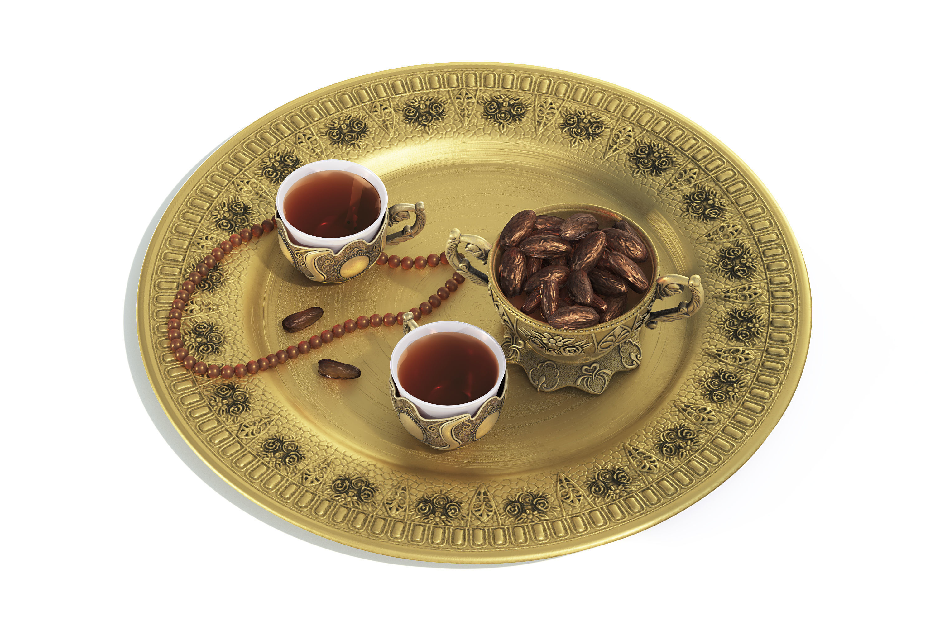 Arabian Accessories Set 3D model_2