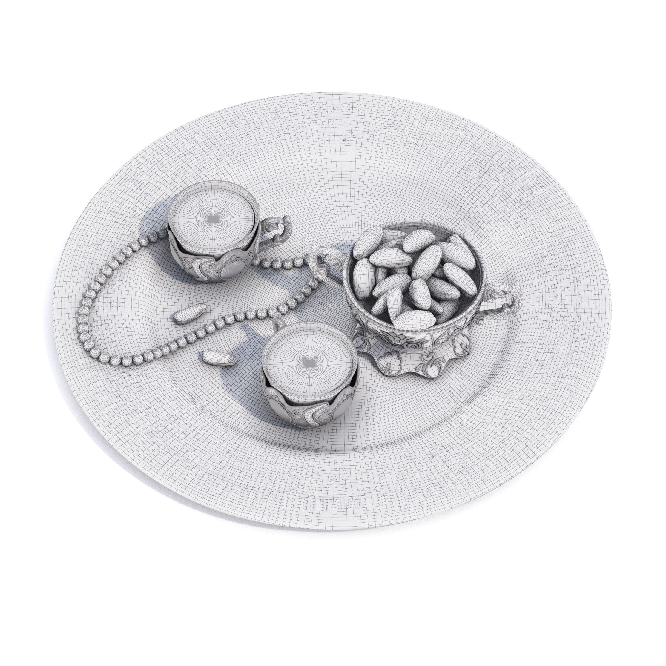 Arabian Accessories Set 3D model_5