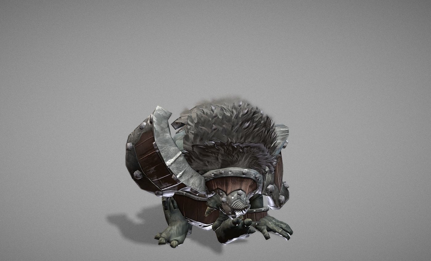 Gigantes Myth Low-poly 3D model_7