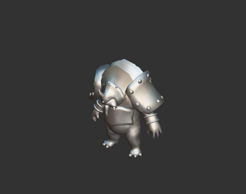Gigantes Myth Low-poly 3D model_4