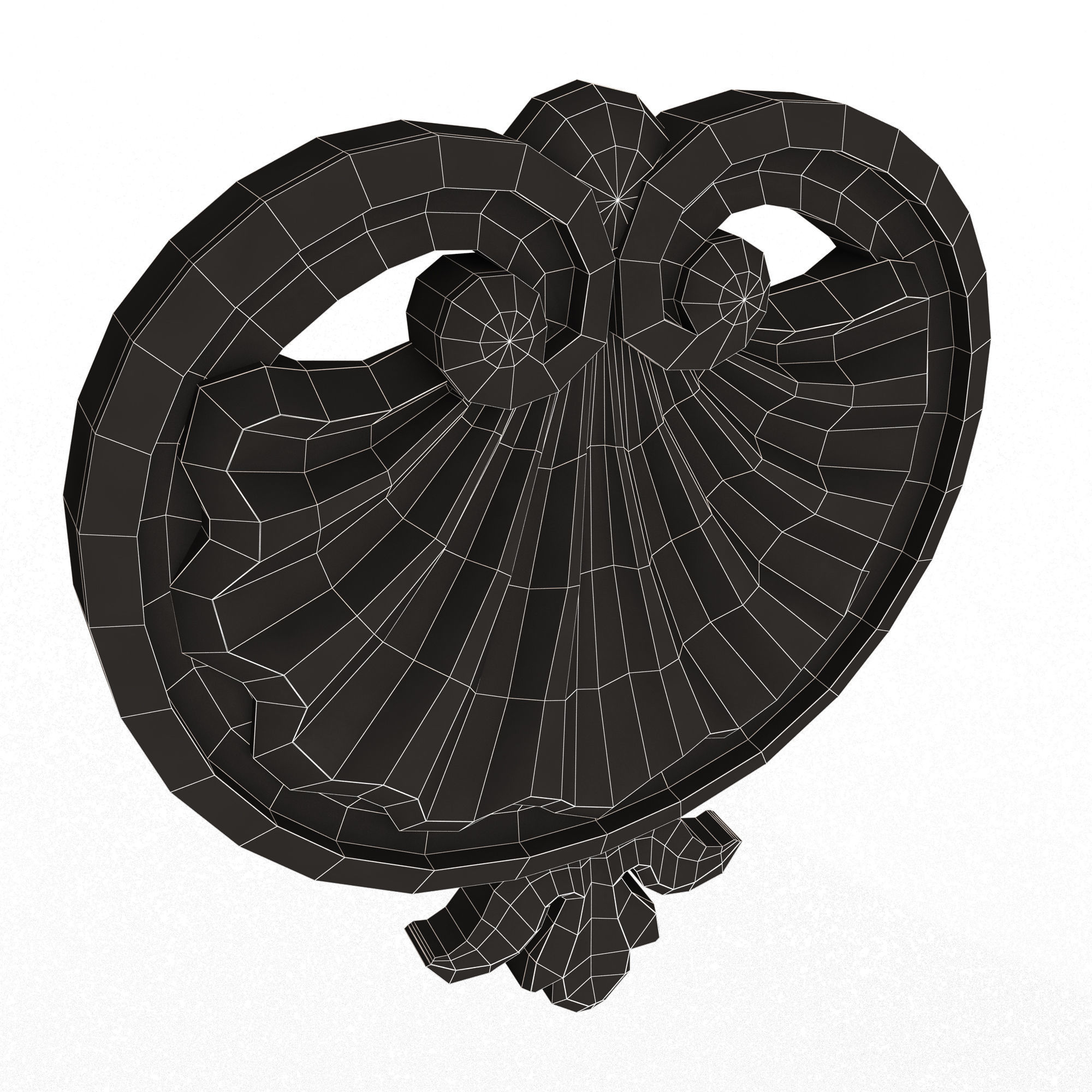 Shell Carved 06 Low-poly 3D model_13