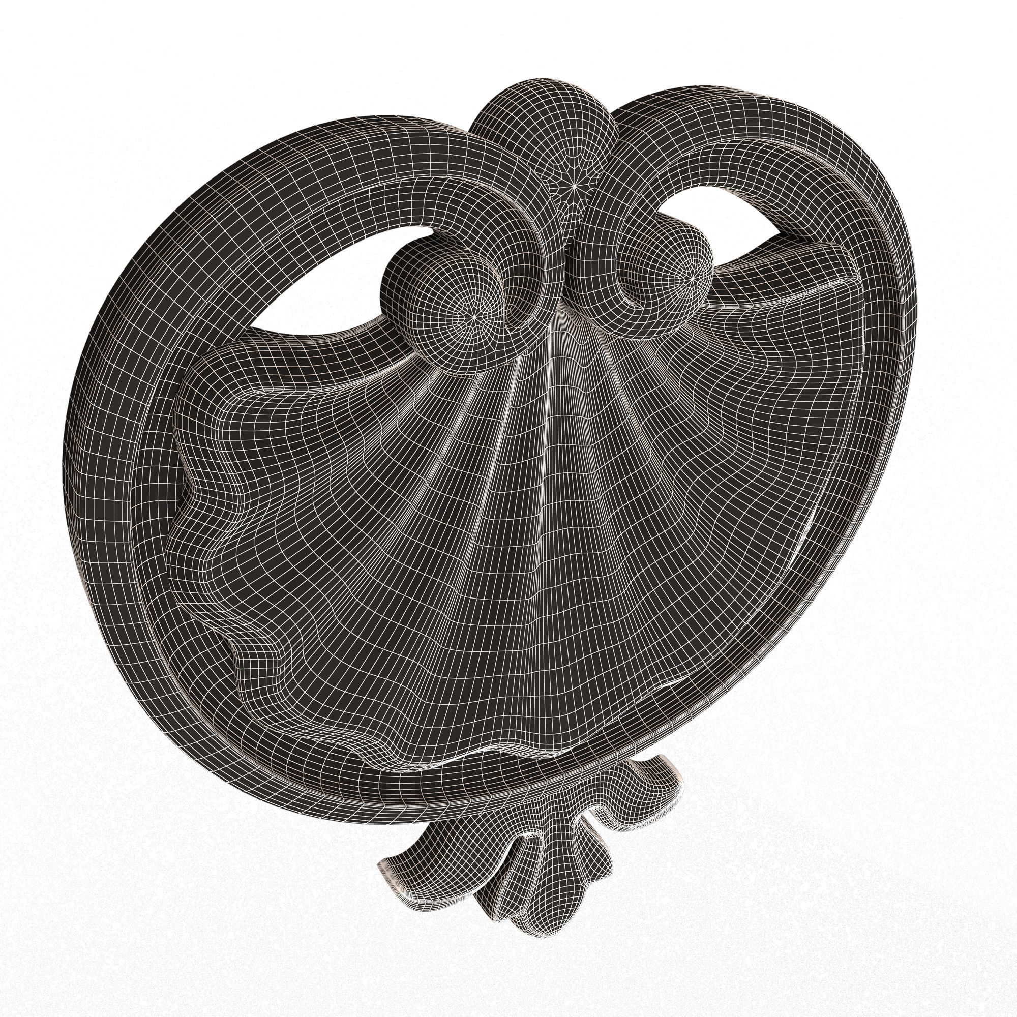 Shell Carved 06 Low-poly 3D model_7