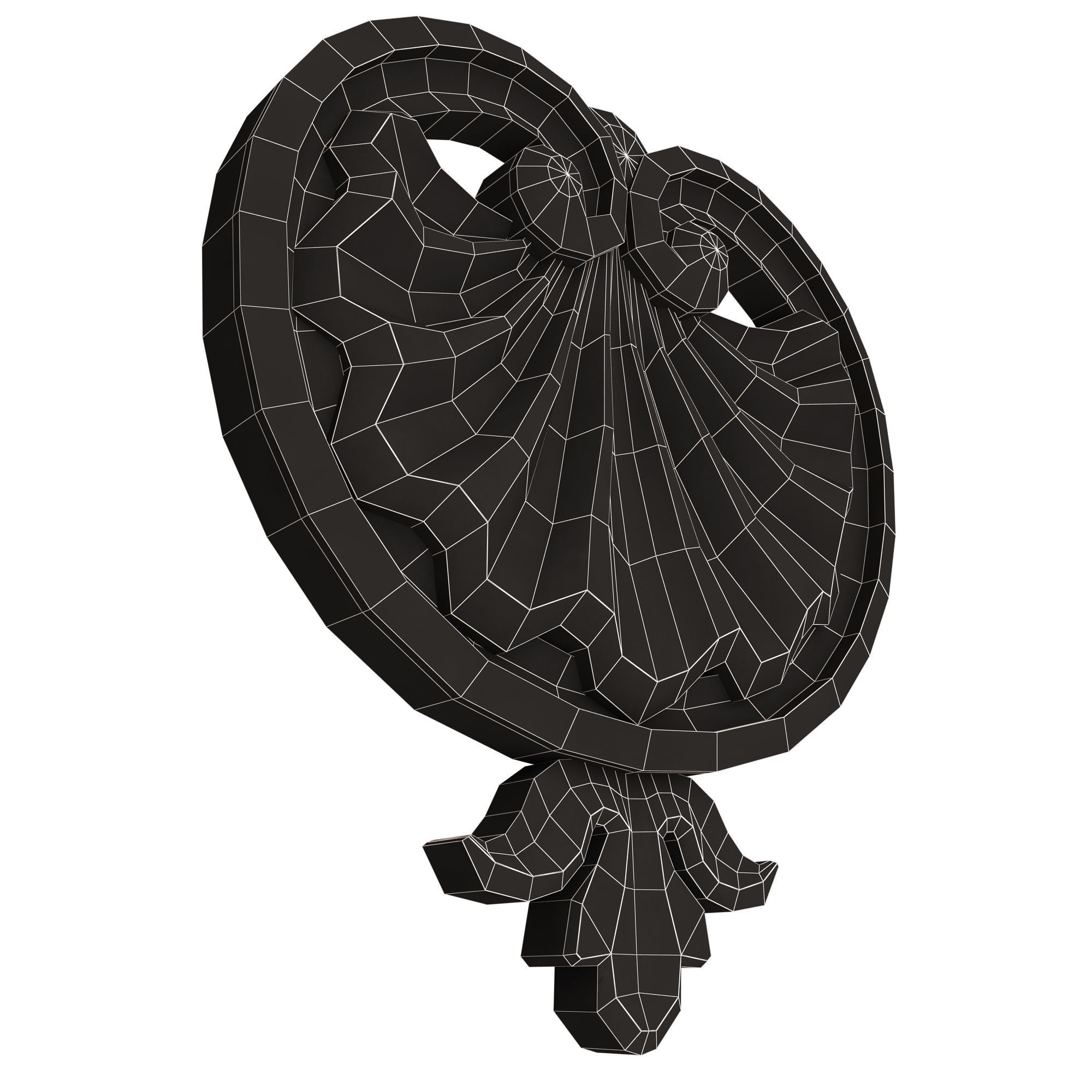 Shell Carved 06 Low-poly 3D model_15