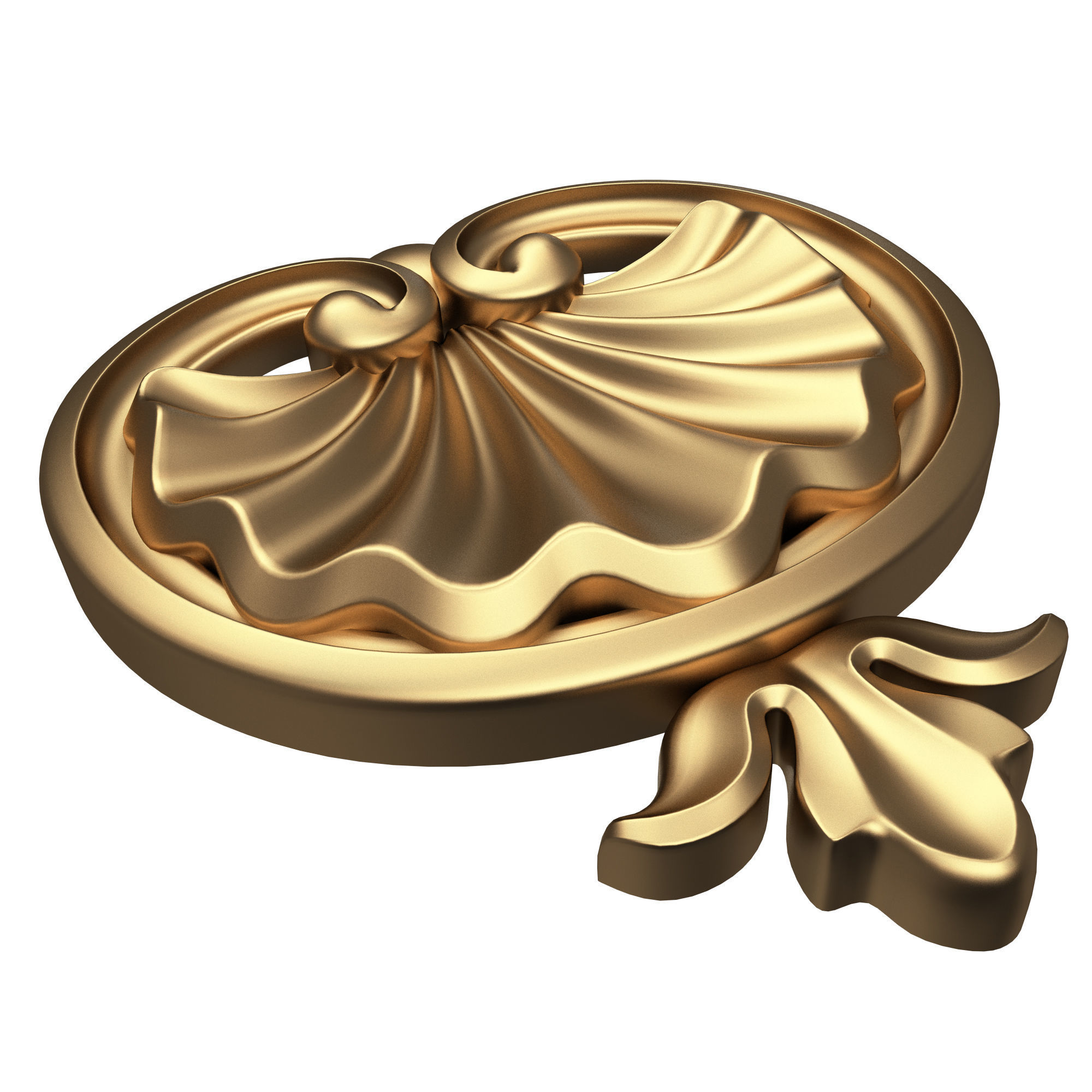 Shell Carved 06 Low-poly 3D model_5