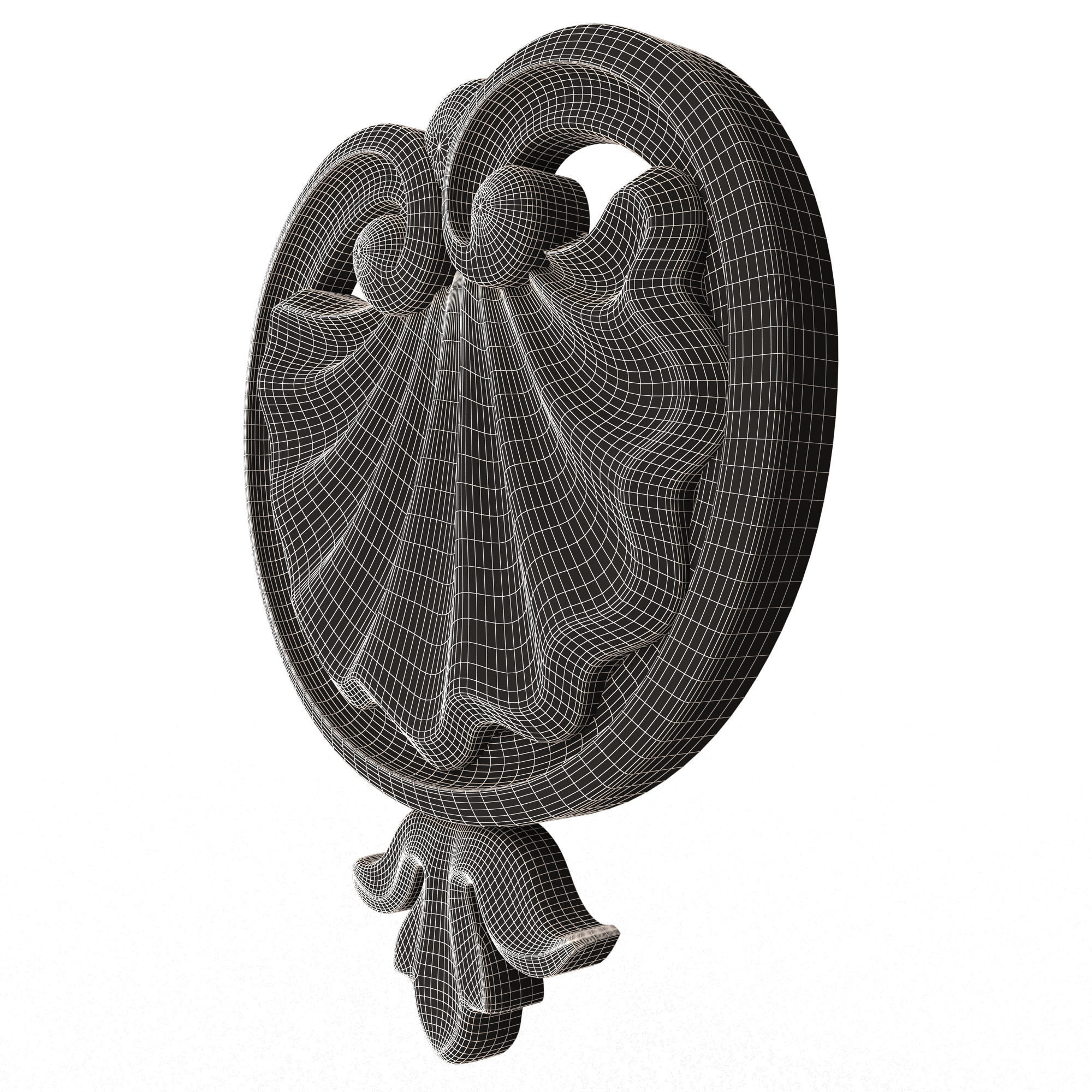 Shell Carved 06 Low-poly 3D model_10