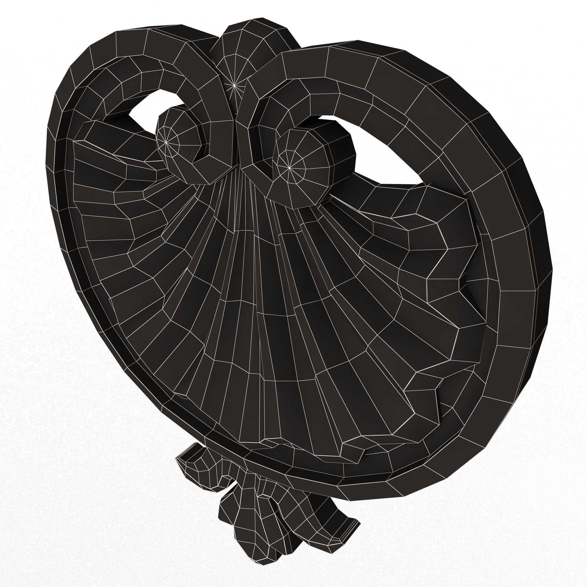 Shell Carved 06 Low-poly 3D model_14