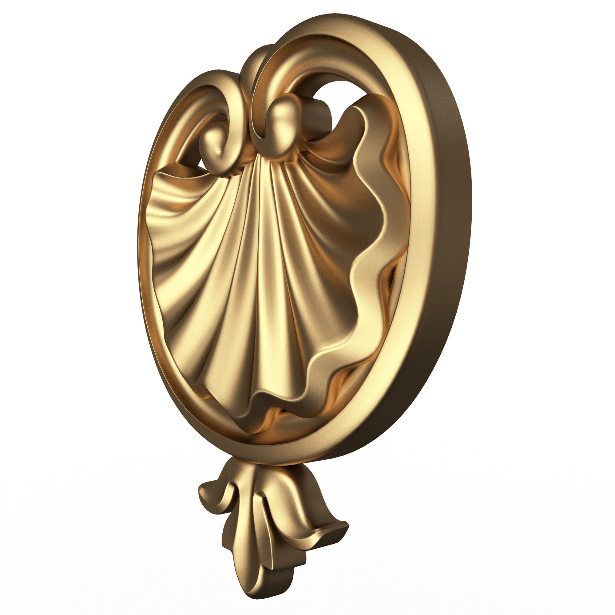 Shell Carved 06 Low-poly 3D model_4