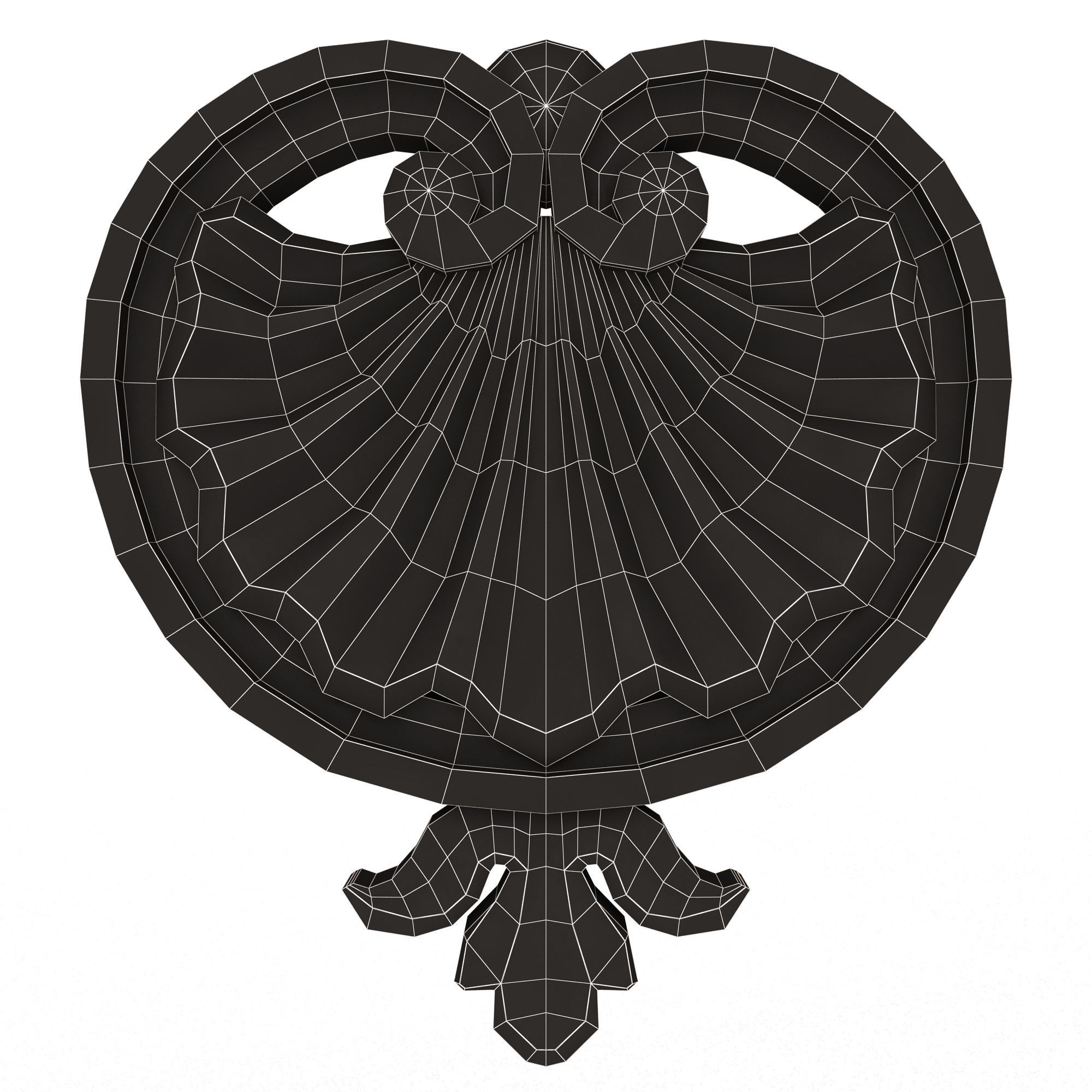 Shell Carved 06 Low-poly 3D model_12