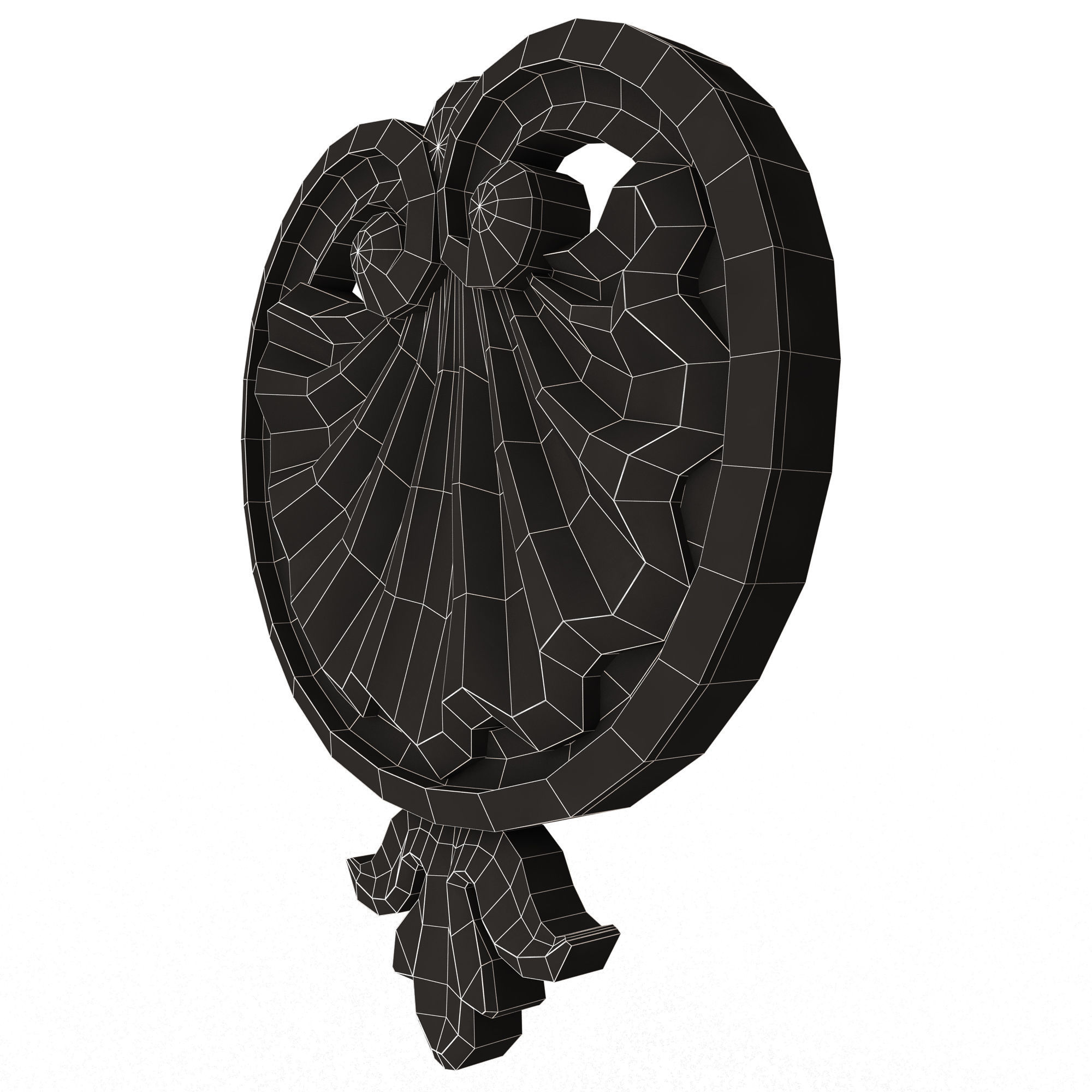 Shell Carved 06 Low-poly 3D model_16