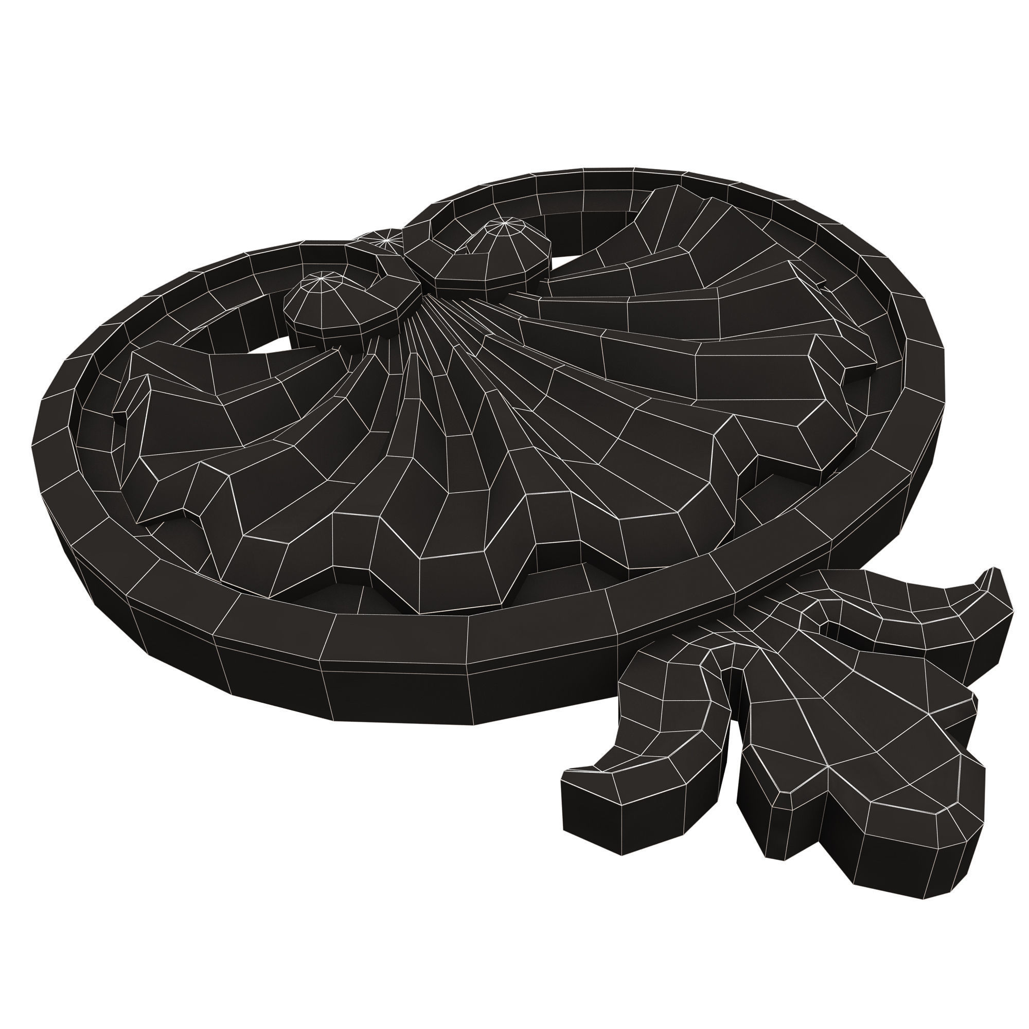 Shell Carved 06 Low-poly 3D model_17