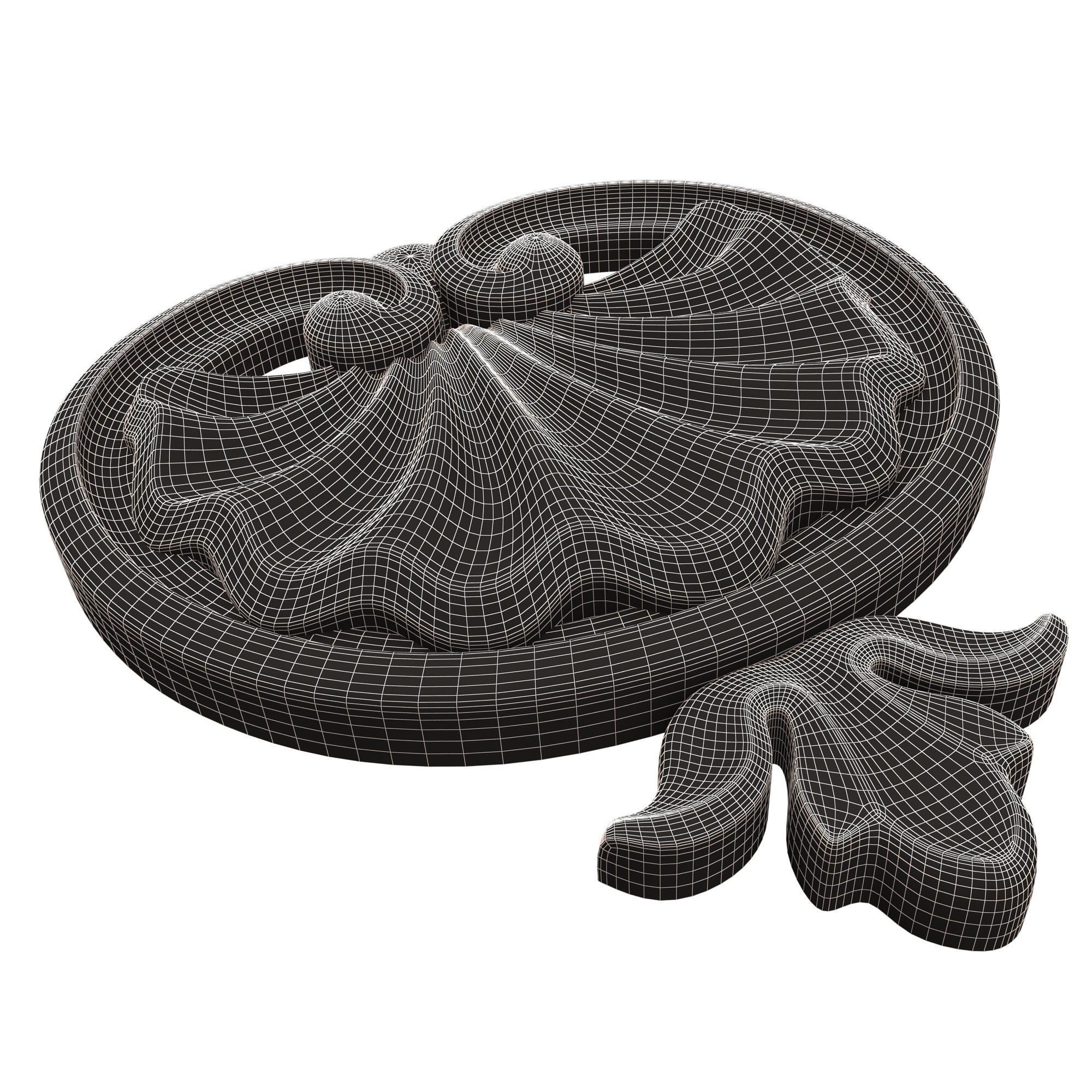 Shell Carved 06 Low-poly 3D model_11