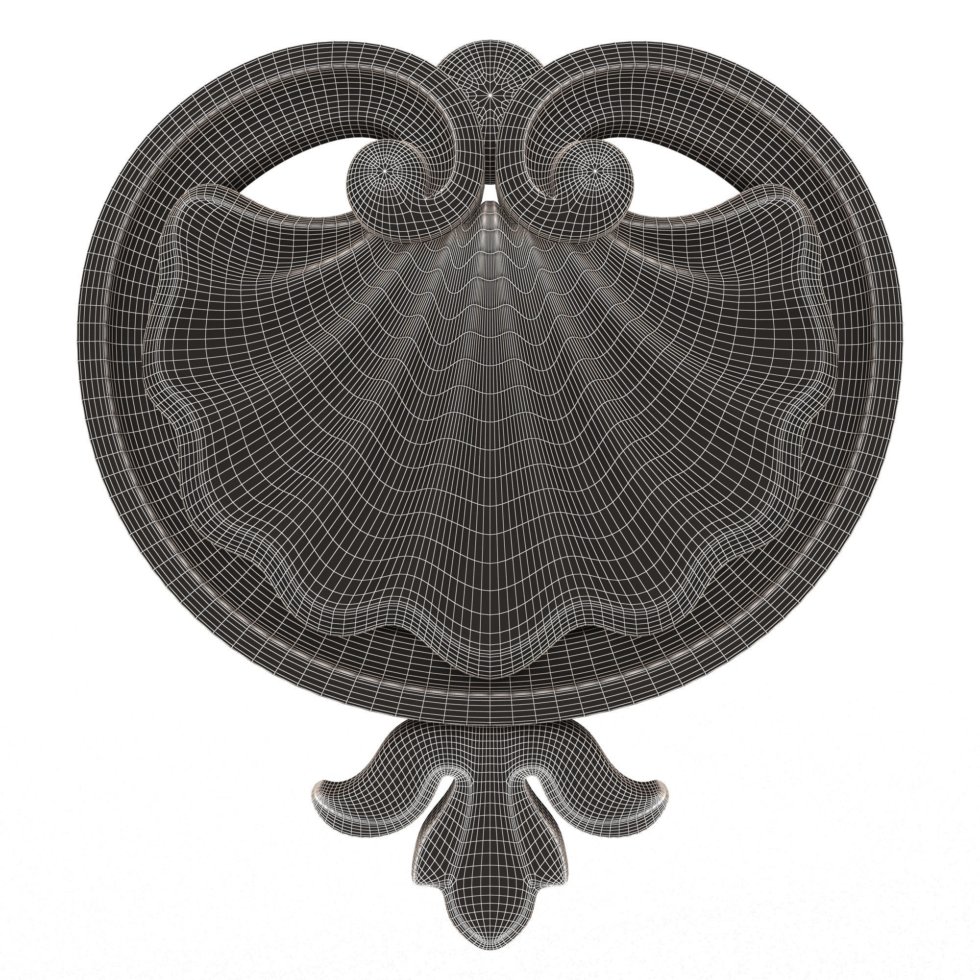 Shell Carved 06 Low-poly 3D model_6