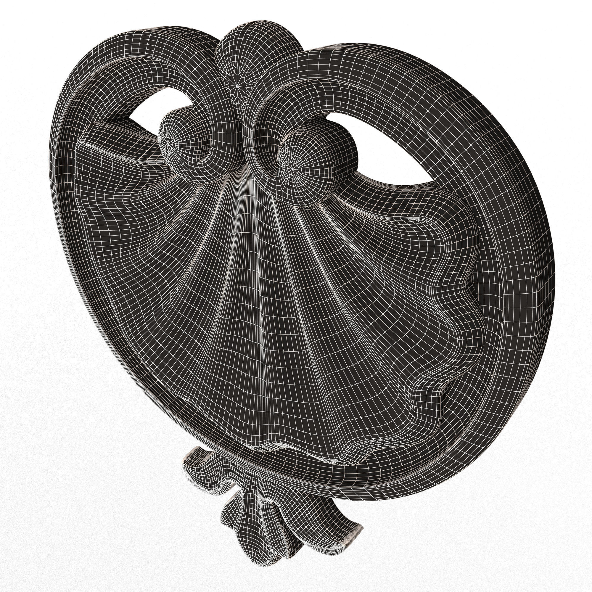 Shell Carved 06 Low-poly 3D model_8