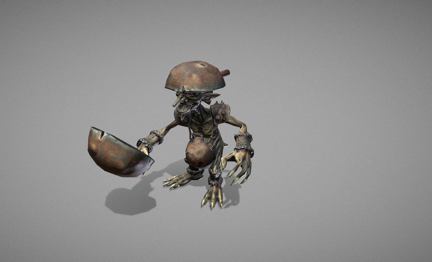 Goblin Myth Low-poly 3D model_7