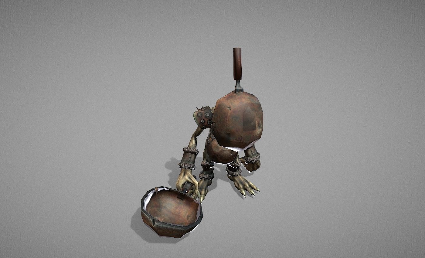 Goblin Myth Low-poly 3D model_23