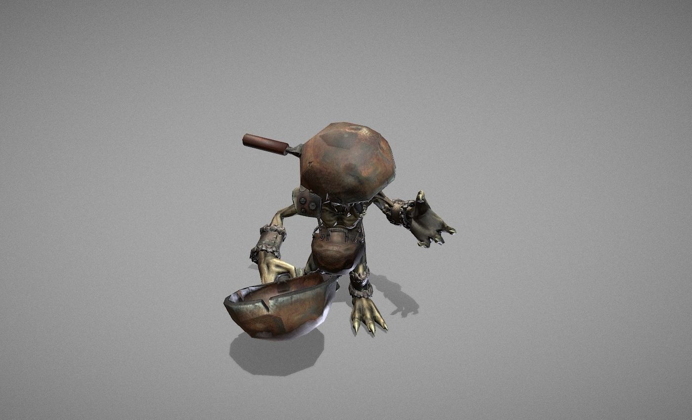 Goblin Myth Low-poly 3D model_12