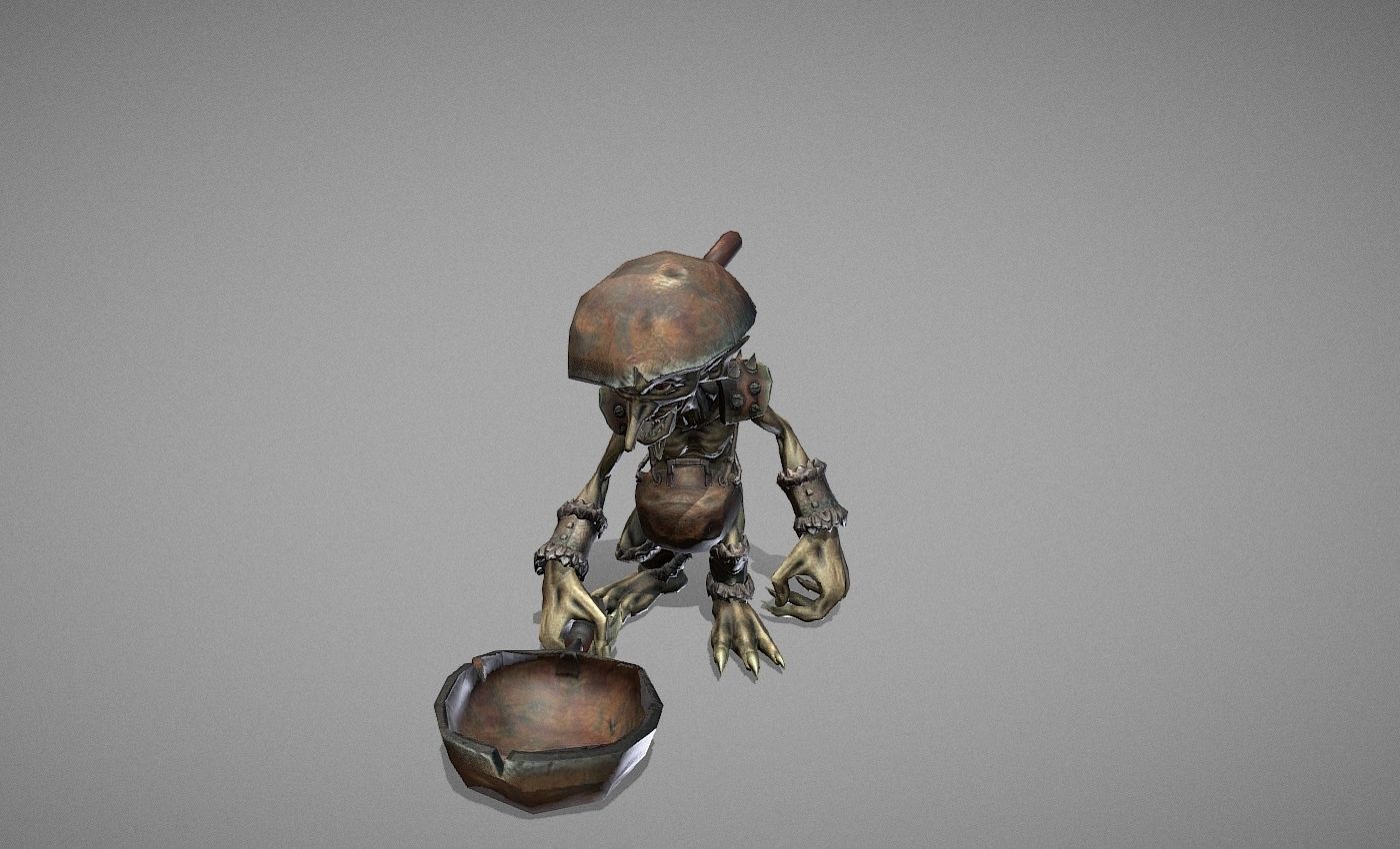 Goblin Myth Low-poly 3D model_9