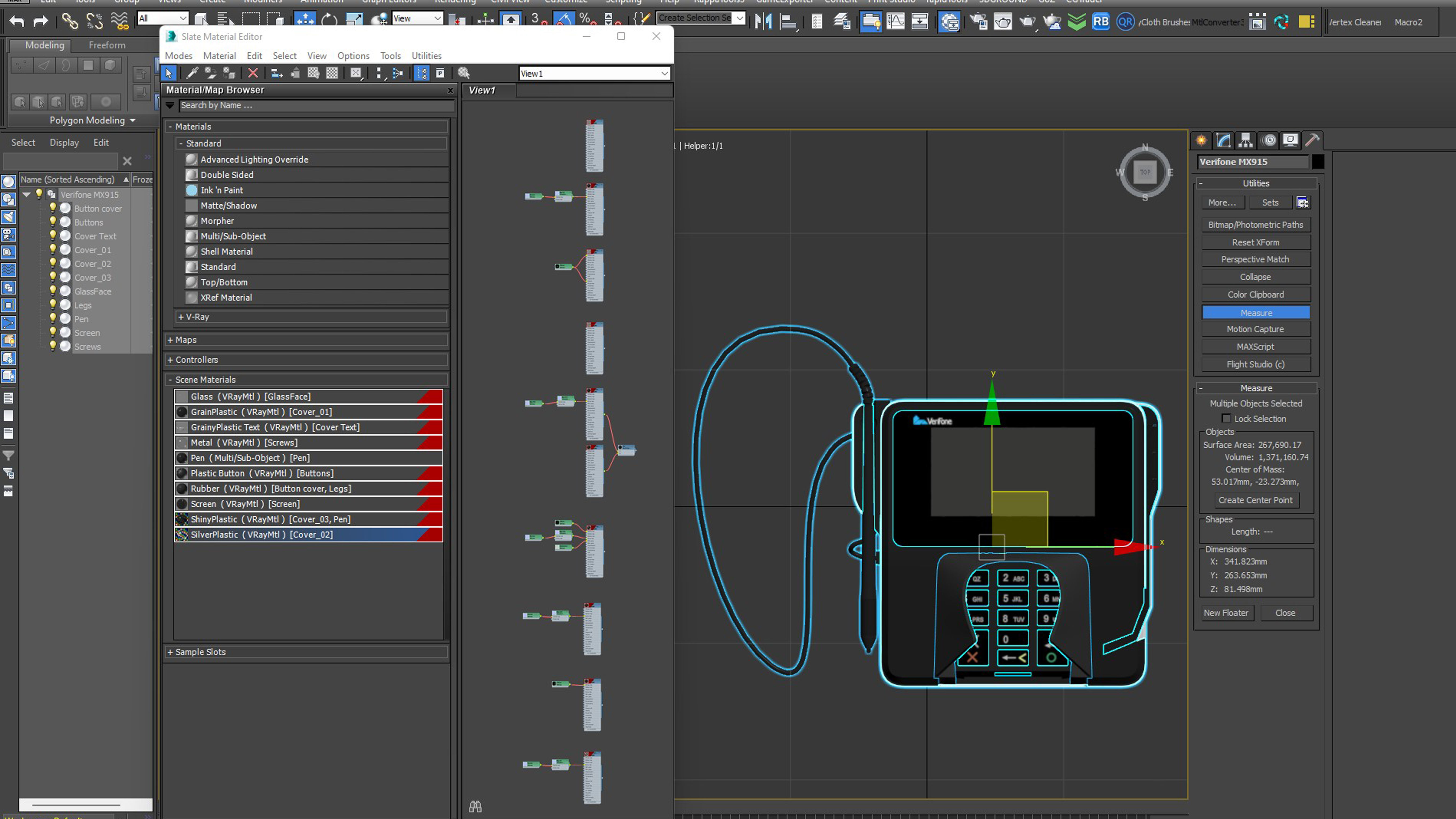 Verifone MX915 3D model_35
