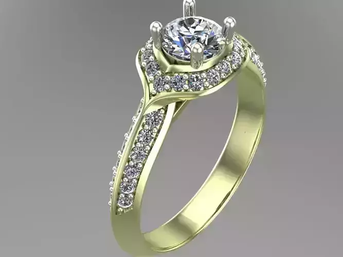 rings gold engagement ring with diamonds