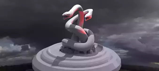 Hydra Greek Legend Statue 2 