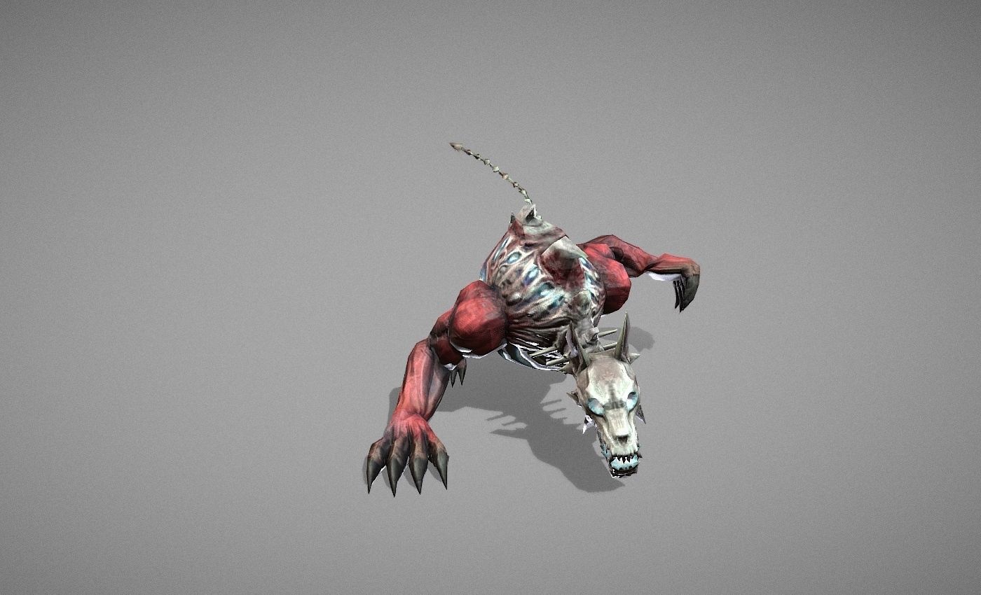 Hellhound Myth Low-poly 3D model_24
