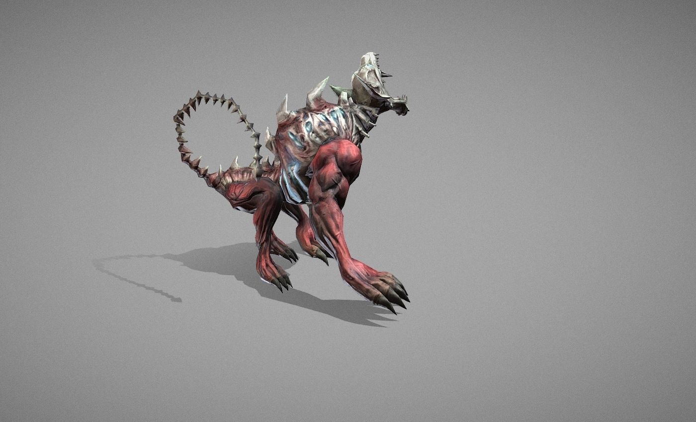 Hellhound Myth Low-poly 3D model_25