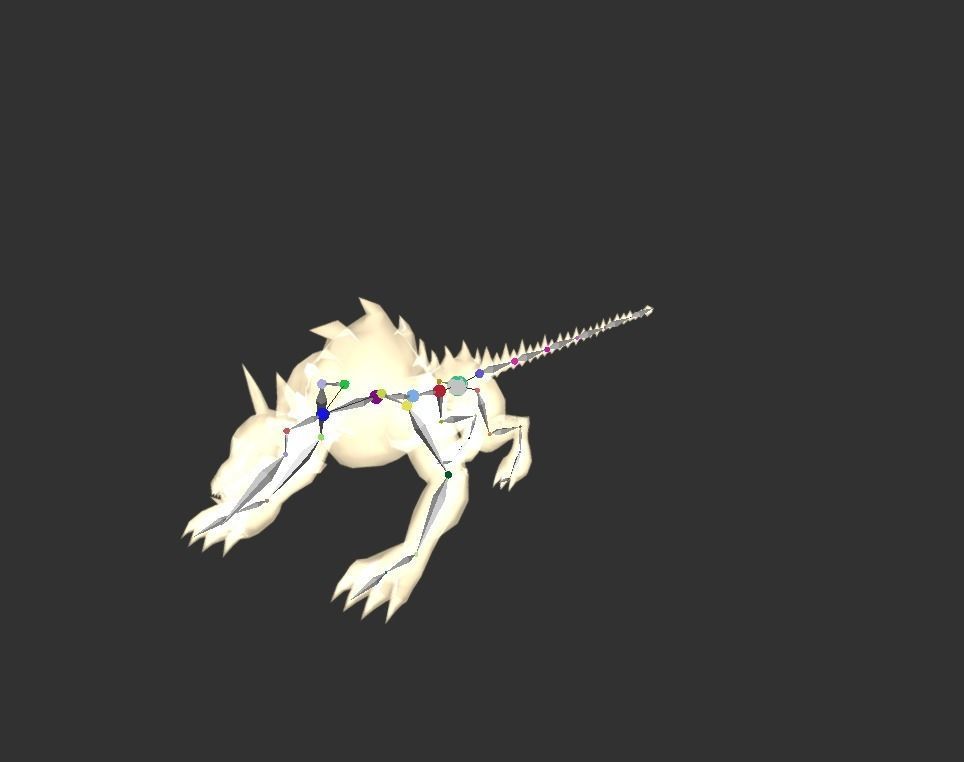 Hellhound Myth Low-poly 3D model_2