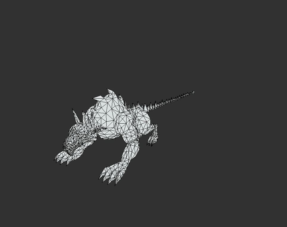 Hellhound Myth Low-poly 3D model_5