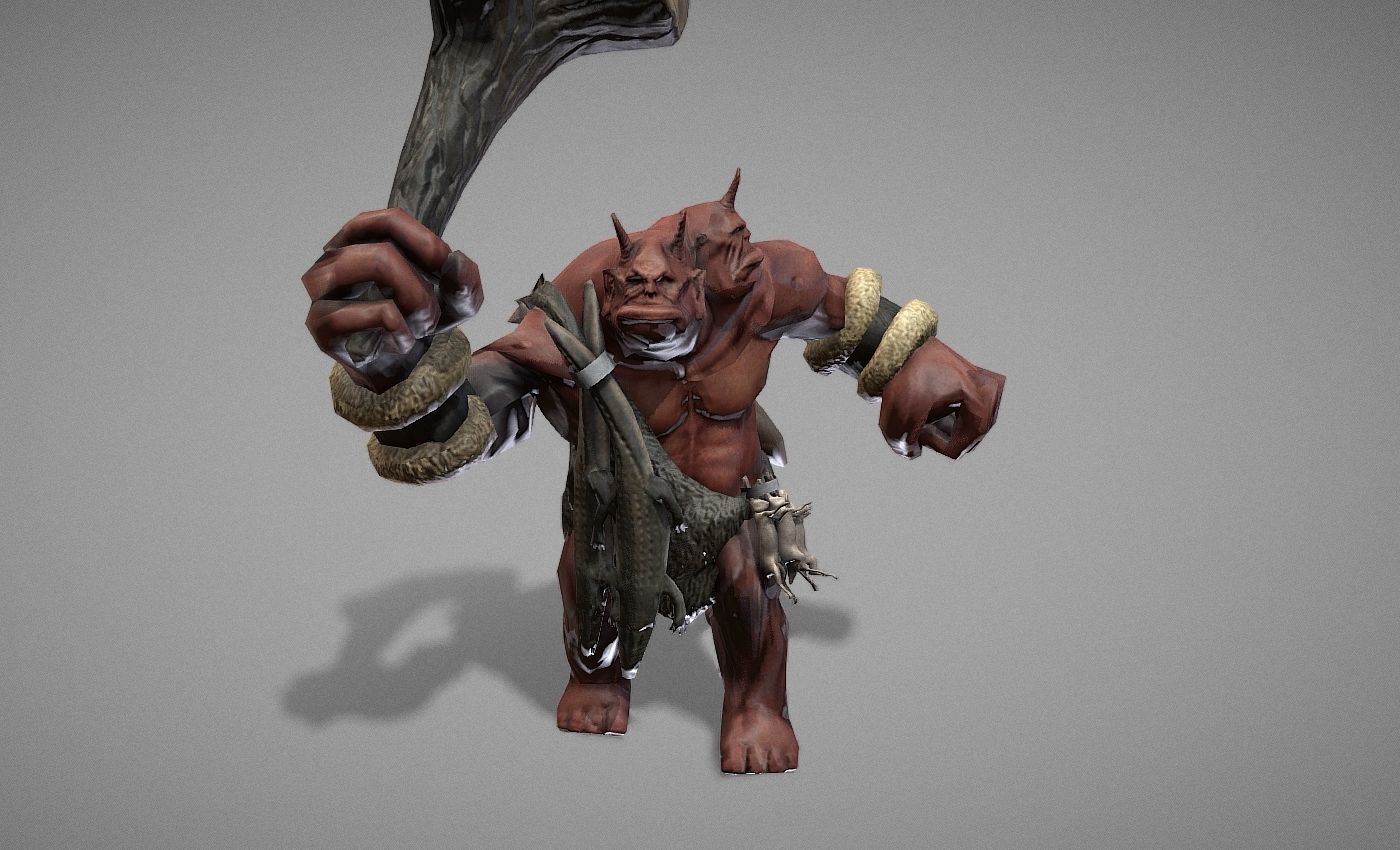 Ogre Myth Low-poly 3D model_12