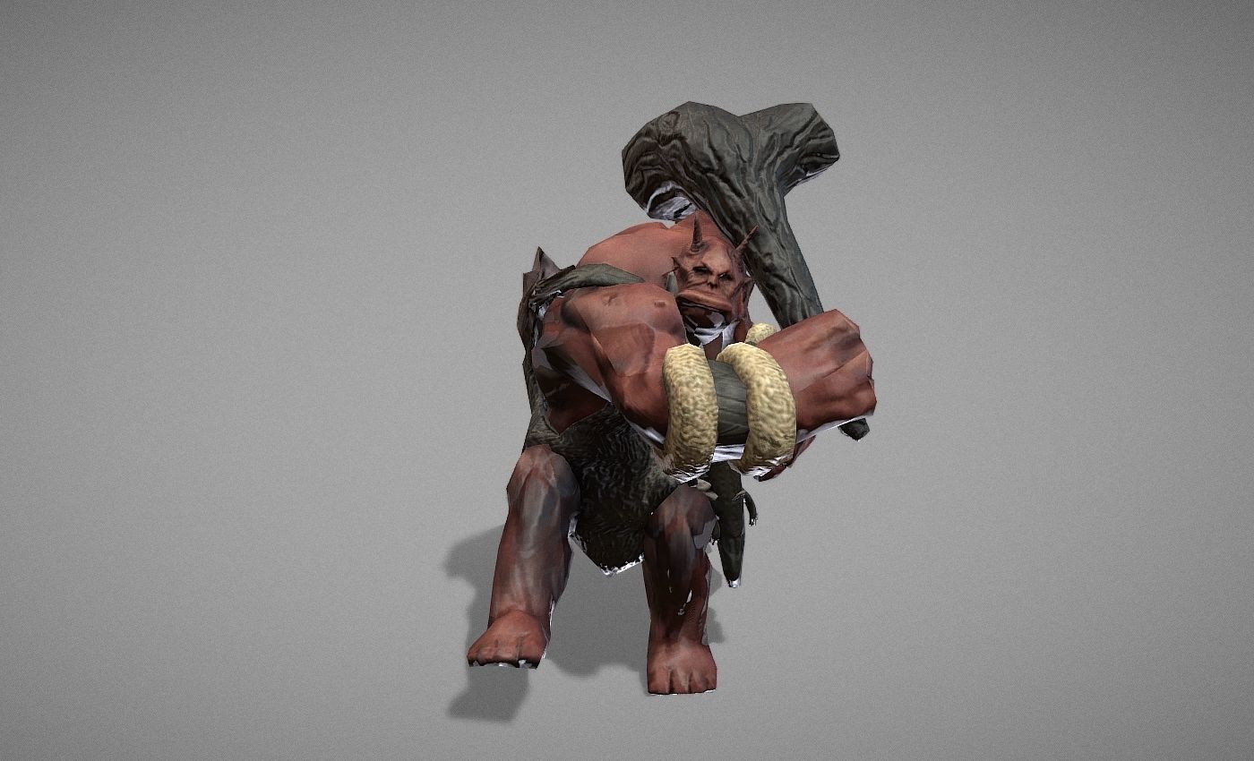 Ogre Myth Low-poly 3D model_22