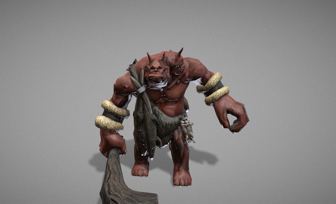 Ogre Myth Low-poly 3D model_13